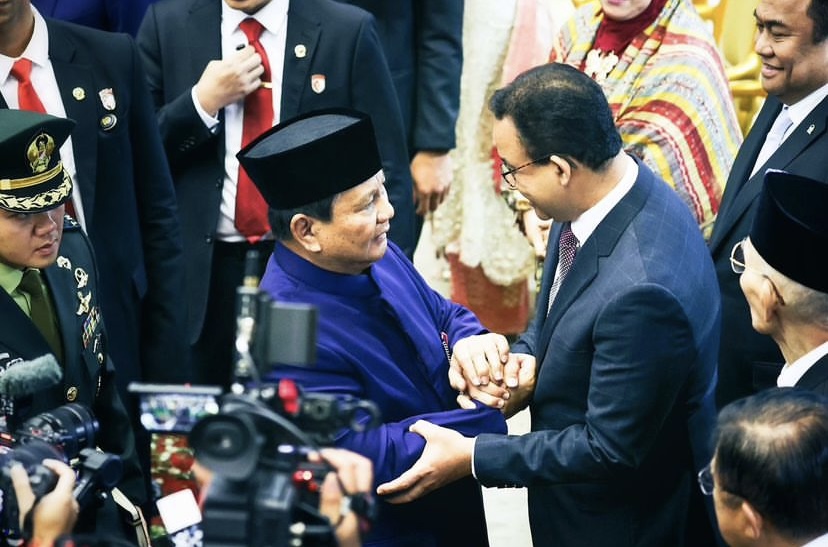 Prabowo-Gibran Resmi Dilantik, Anies dan Muhaimin Hadir, Akankah Bersatu Nanti di Kabinet?