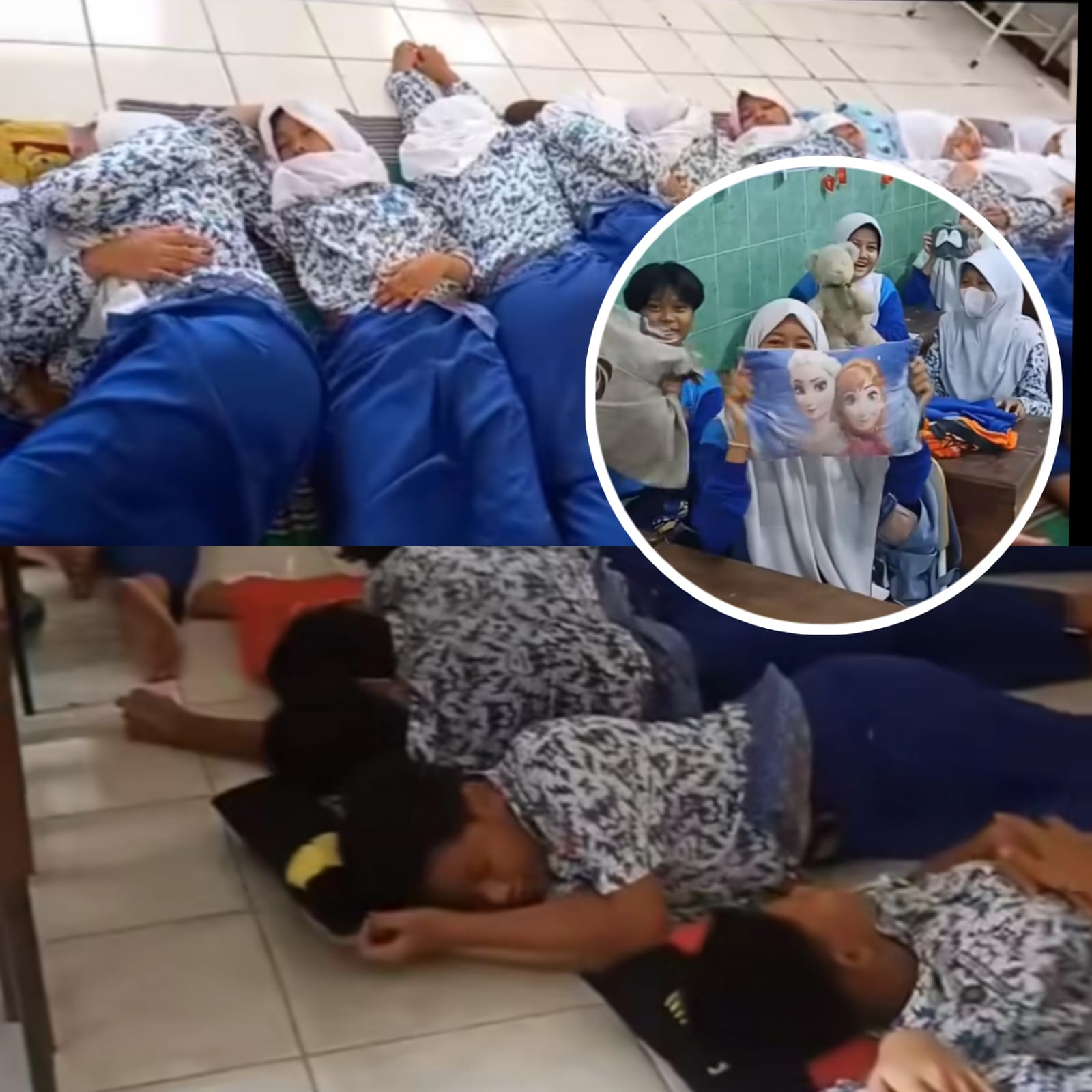 SMPN 39 Surabaya Uji Coba Program Tidur Siang di Sekolah