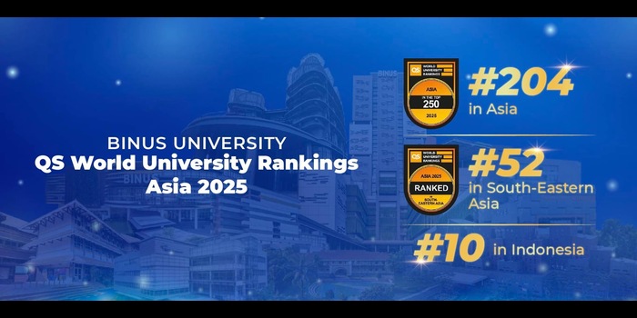 BINUS University Naik 20 Peringkat se-Asia dalam Pemeringkatan QS World University Rankings Asia