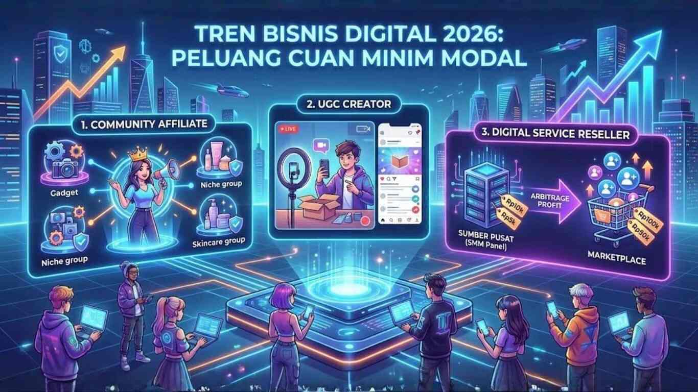 Tren Bisnis Digital 2026: 3 Peluang 'Cuan' Minim Modal yang Wajib Dilirik Milenial & Gen Z