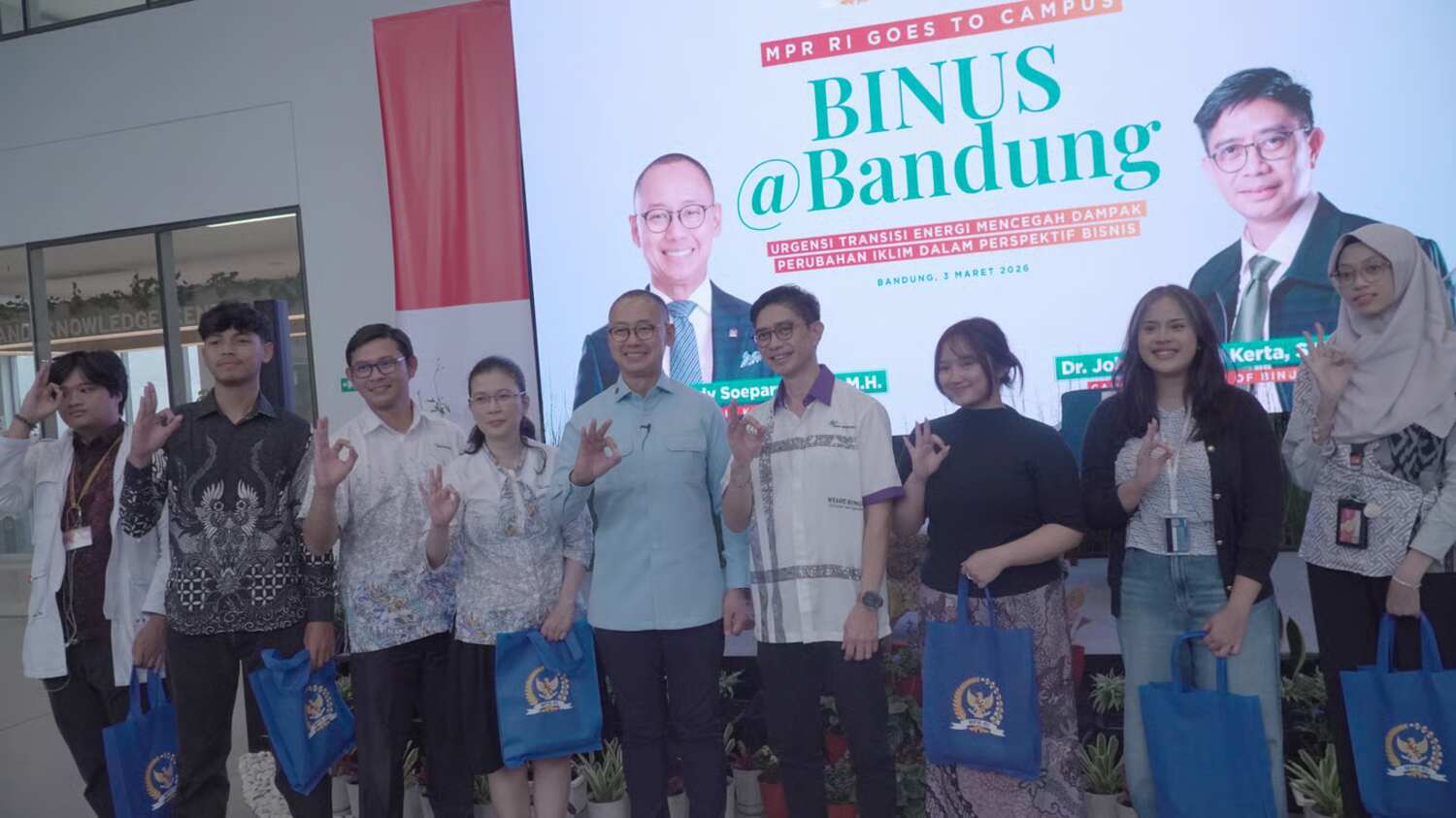 Wakil Ketua MPR RI Hadir di BINUS @Bandung Bahas Peran Generasi Muda dan Dunia Usaha
