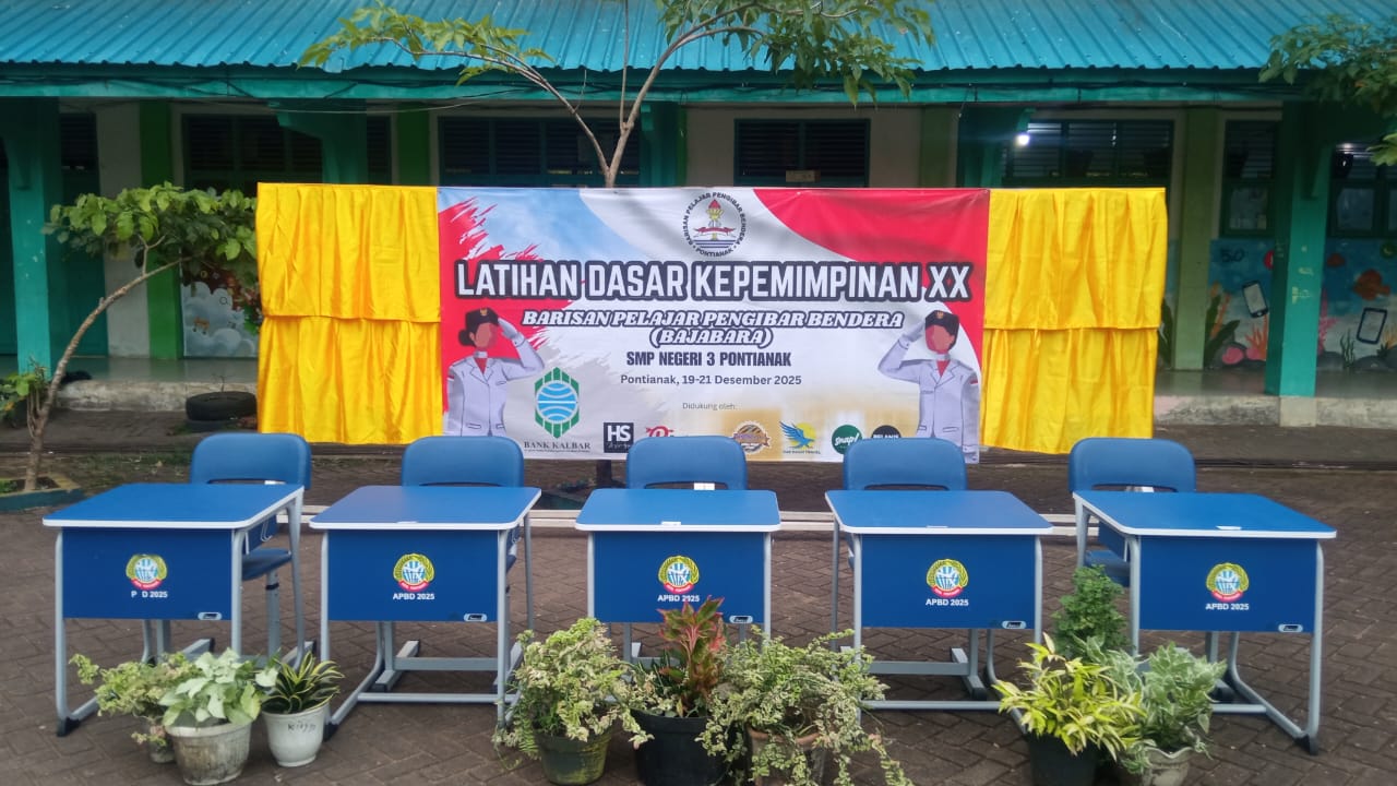 LDK Paskibra Bajabara SMPN 3 Pontianak 2025 Sukses, Panitia Apresiasi Dukungan Sponsor