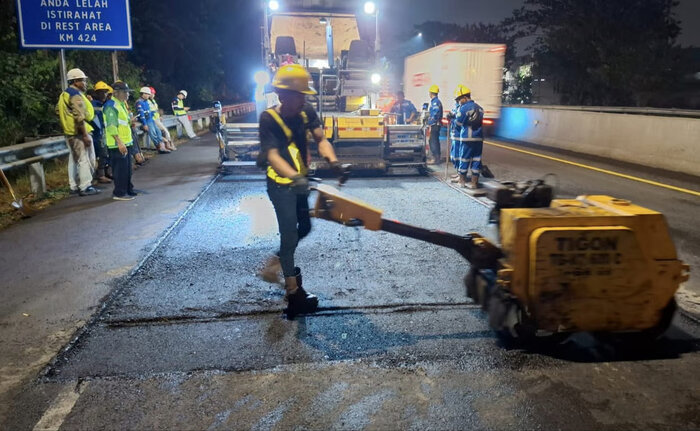 PT Jasamarga Tollroad Maintenance Laksanakan Pekerjaan Preservasi di Ruas Jalan Tol Semarang