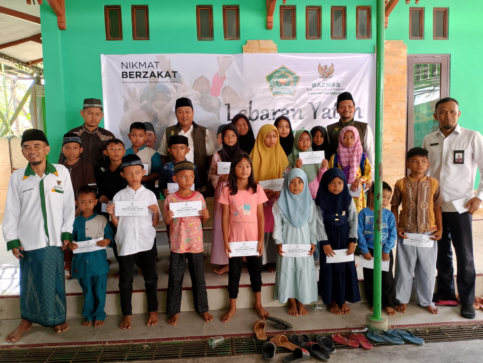 10 Muharram, Baznas Bersama Kemenag Melawi Gelar Lebaran Anak Yatim