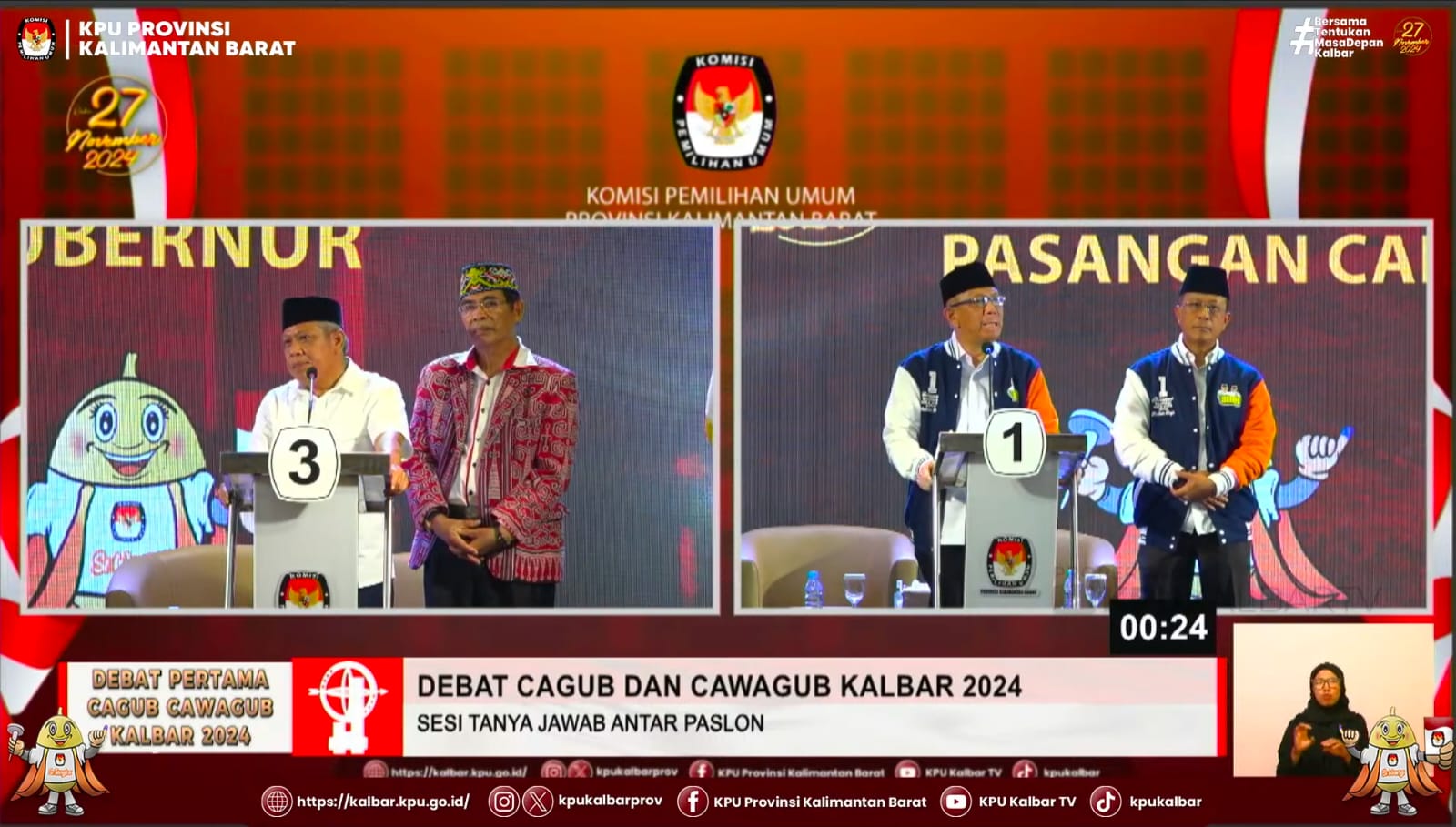 Debat Panas Pilkada Kalbar : Muda-Jakius Skakmat Midji-Didi, Ungkap Anggaran Mengendap Ratusan Miliar