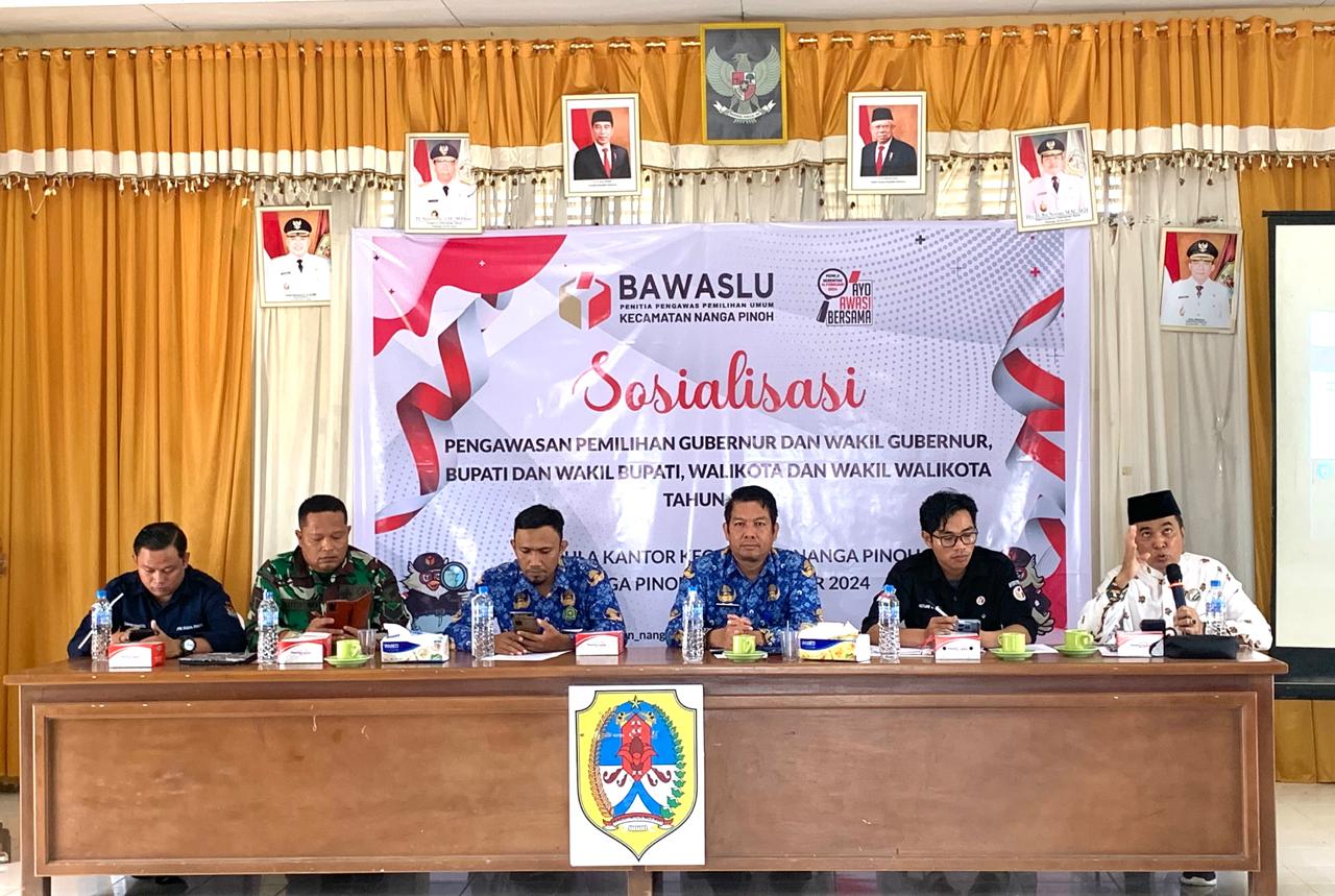 Panwascam Nanga Pinoh Gelar Sosialisasi Pengawasan Pilkada 2024, Qomarul: Peran Tokoh Agama Sangat Penting