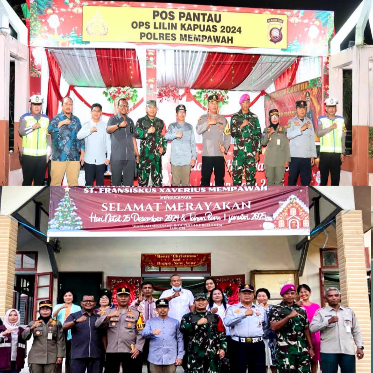 Pj Bupati Mempawah Ismail Tinjau Ibadah Natal dan Pos Pengamanan, Pastikan Perayaan Nataru Aman dan Lancar