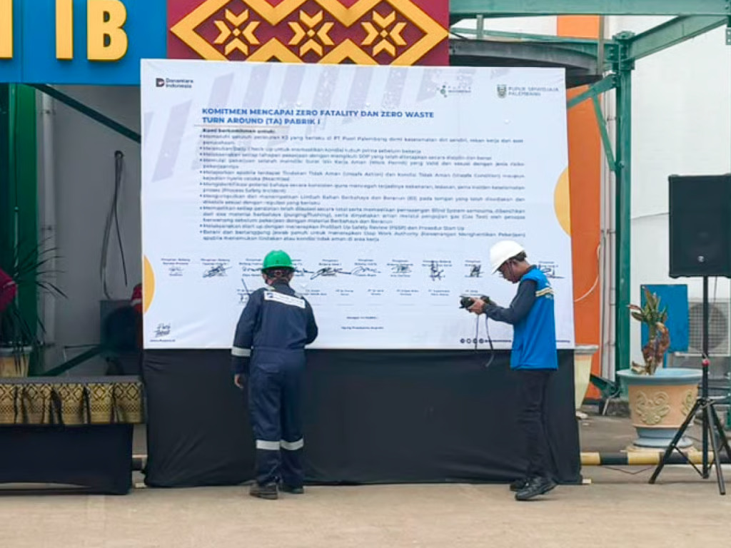 Tracon Industri Tegaskan Komitmen Zero Fatality & Zero Waste di Pabrik Pusri Palembang