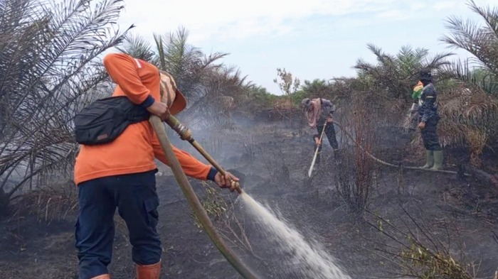 Tim Gabungan Satgas Karhutla, Padamkan Titik Api di Desa Pasir Mempawah