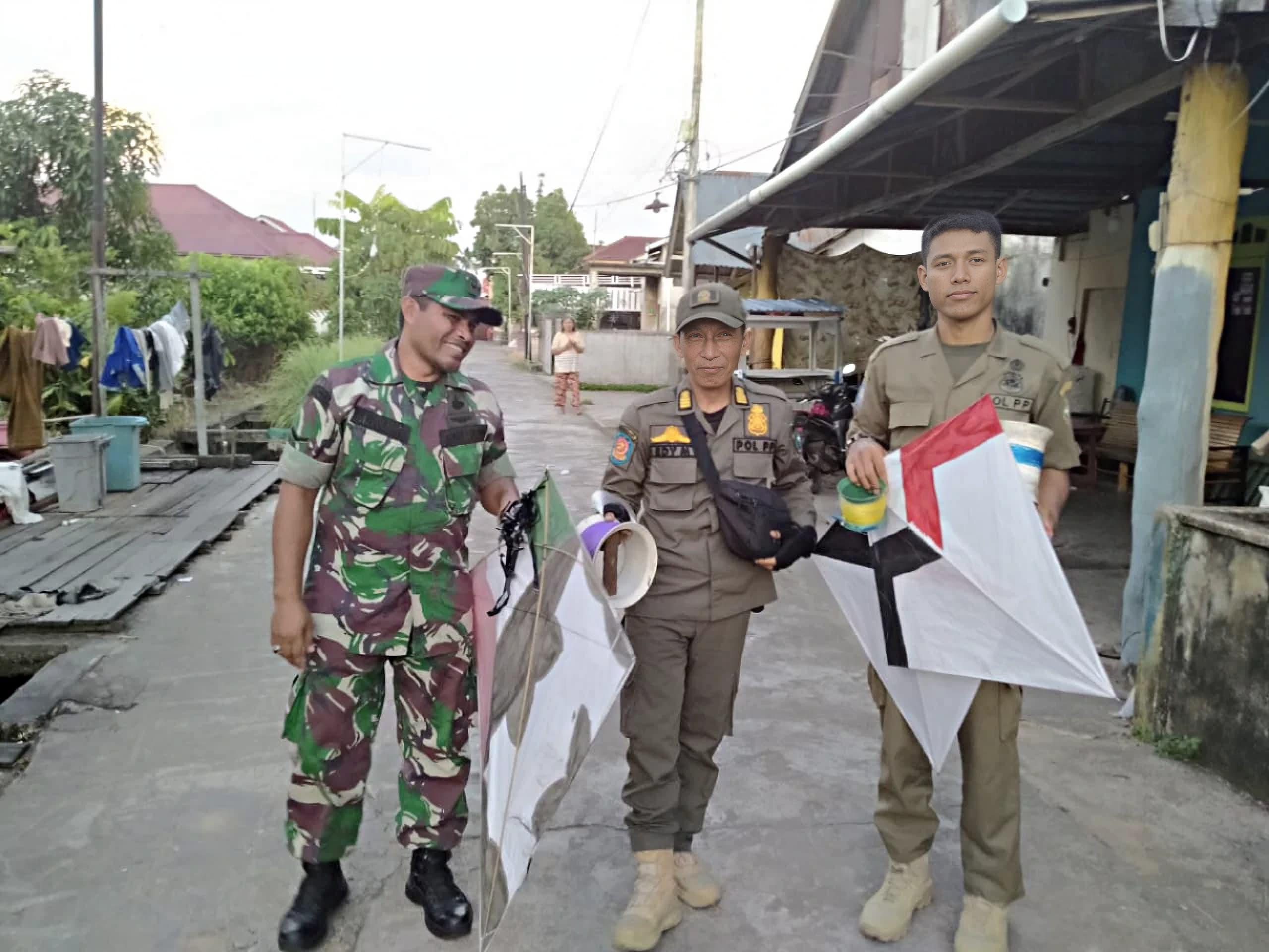 Satpol PP Pontianak Tindak Pemain Layangan Berbahaya, Sanksi Denda Rp500 Ribu