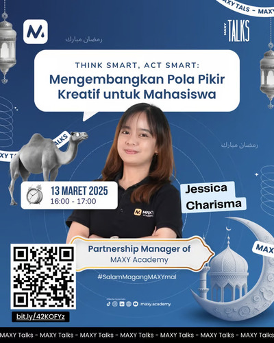 Webinar MAXY Academy Bongkar Cara Berpikir yang Bikin Mahasiswa Lebih Cerdas