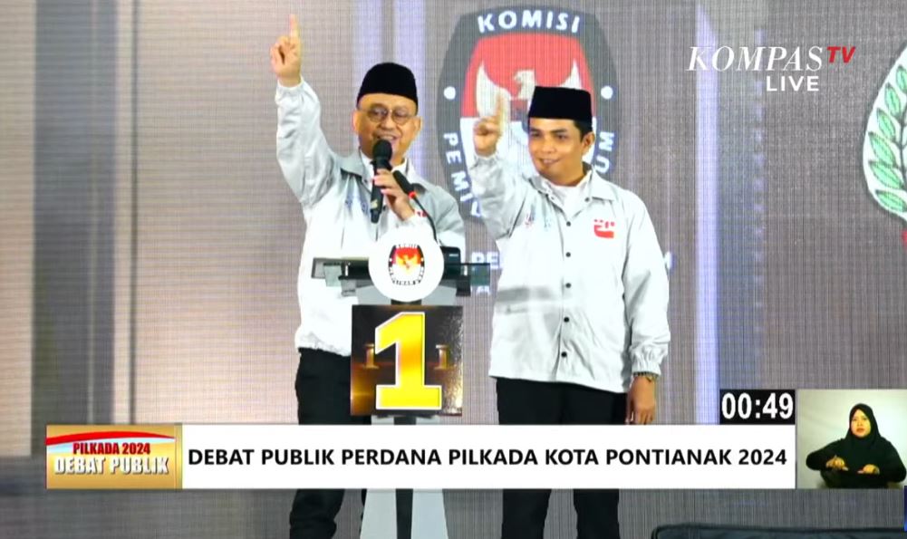 Tutup Debat Publik dengan Pantun, No Urut 1: Ingin Pontianak Berkelas, Edi-Bahasan Pilihan Cerdas!