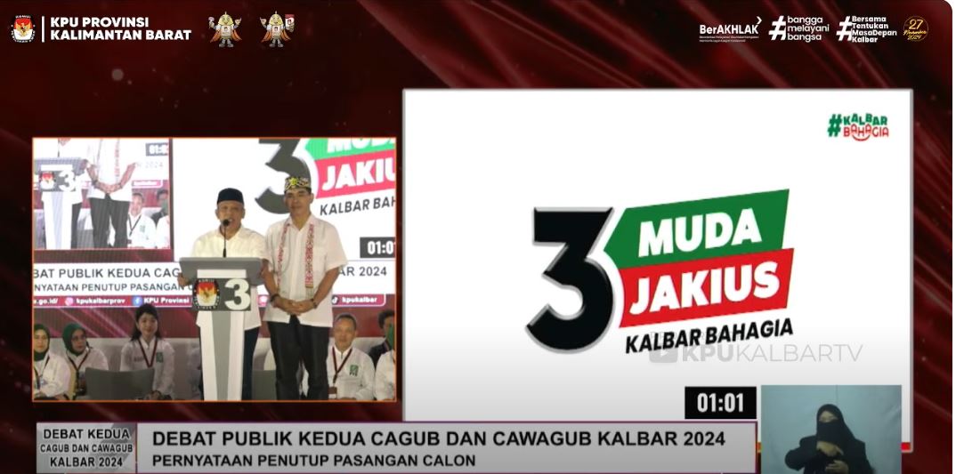 Closing Statement Muda-Jakius di Debat: Prioritaskan Infrastruktur & Inovasi untuk Kalbar Menanjak Bahagia