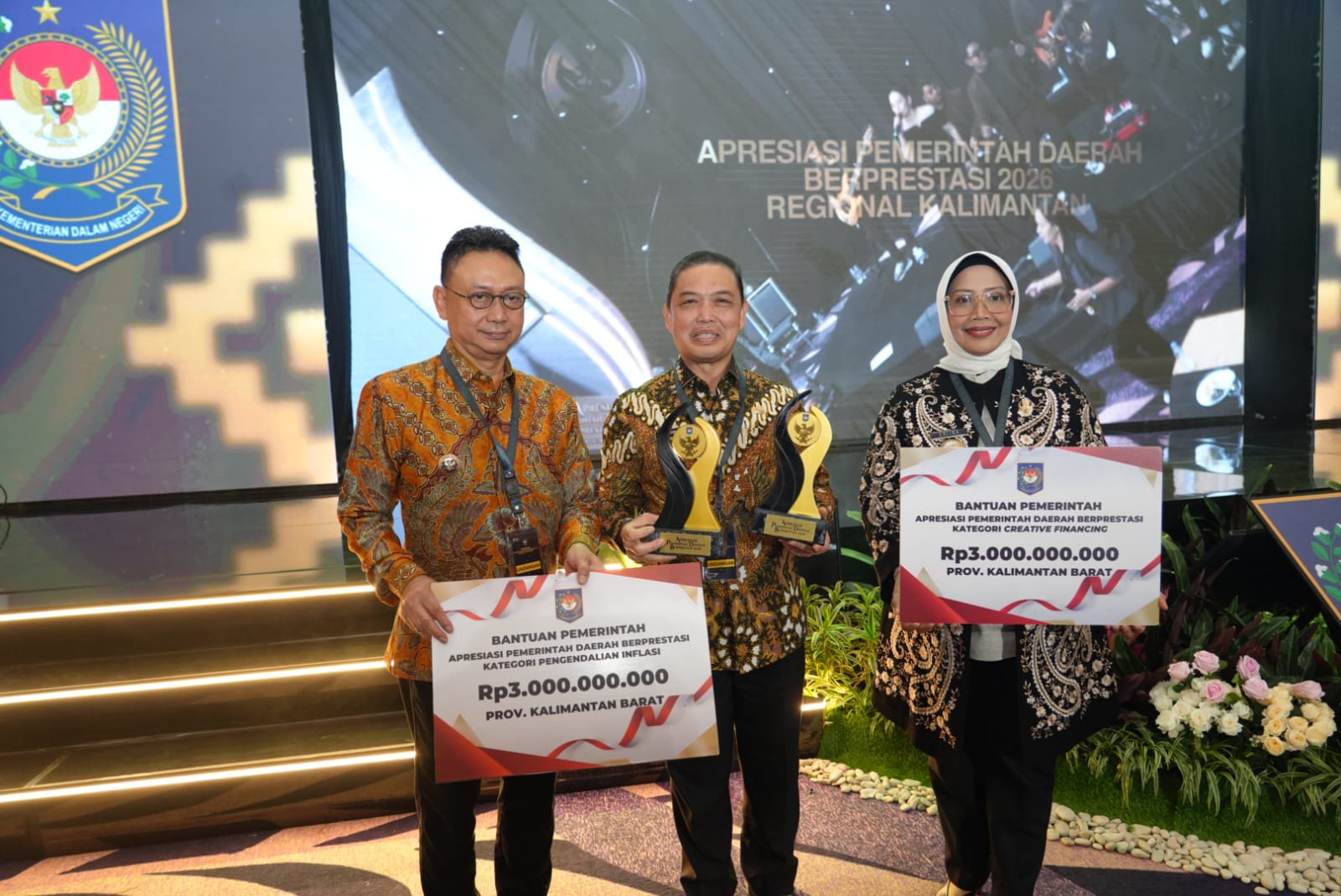 Program Pengendalian Inflasi Berdampak Positif untuk Masyarakat, Ria Norsan Raih Dua Penghargaan