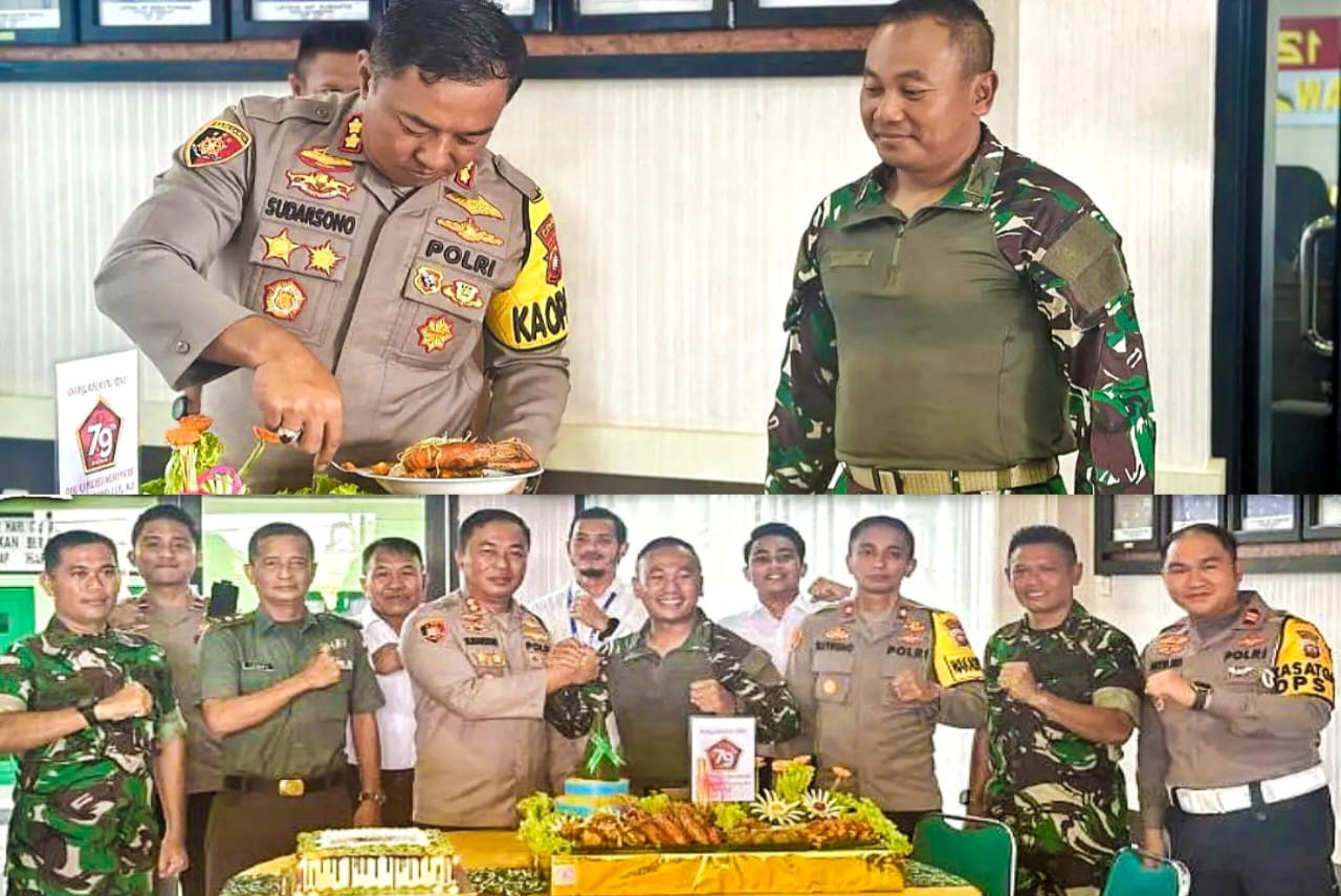 HUT ke-79 TNI, Dandim 1201 Terima Kejutan Hangat dari Polres Mempawah