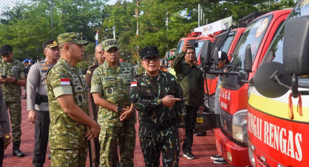 Pangdam XII dan Bupati Sujiwo Perkuat Kesiapan Hadapi Karhutla di Kubu Raya