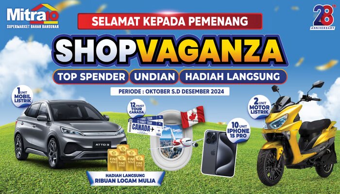 Pemenang Shopvaganza Mitra10 2024 Resmi Diumumkan! Apakah Anda Salah Satunya?