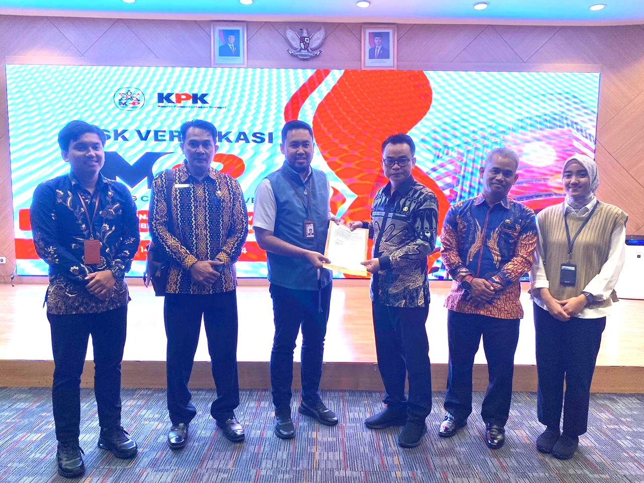 Melawi Terbaik se-Kalbar dan Peringkat 6 Nasional MCP KPK 2024