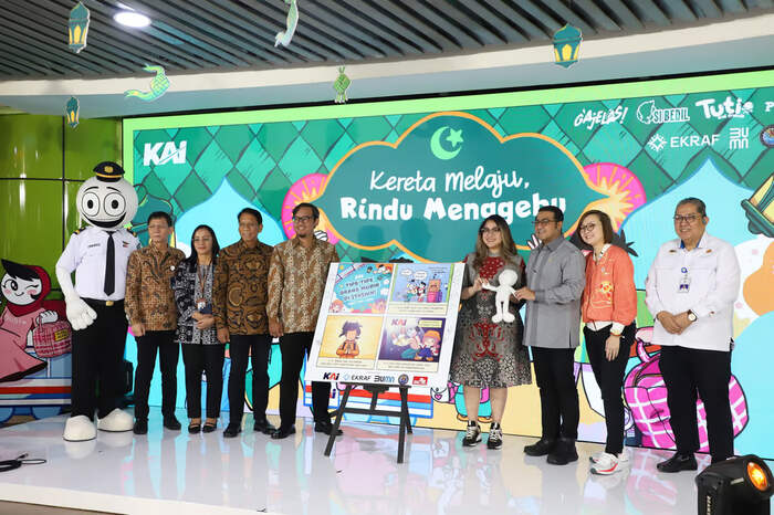 KAI Dukung Kemajuan Industri Kreatif dan Intellectual Property (IP) Lokal Melalui Livery Idul Fitri di Kereta 