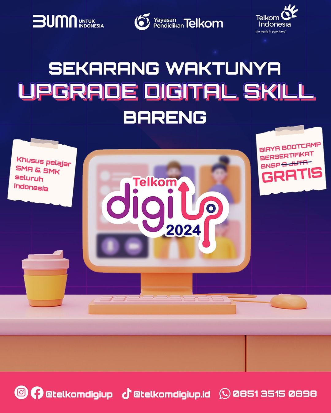 Telkom Indonesia Dorong Talenta Digital Muda melalui Program Telkom DigiUp 2024