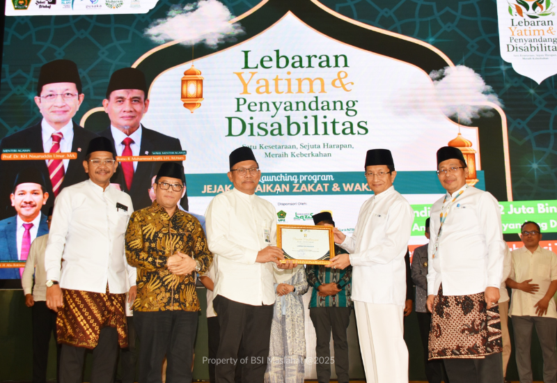 BSI Maslahat Raih 2 Penghargaan dari Kementerian Agama Atas Kontribusi dalam Program Kampung Zakat dan Pemberd