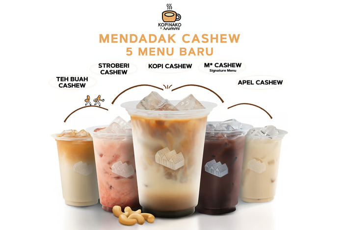 Arummi Foods dan Kopi Nako Hadirkan 5 Kreasi Menu Baru yang Dikemas dalam Series Mendadak Cashew