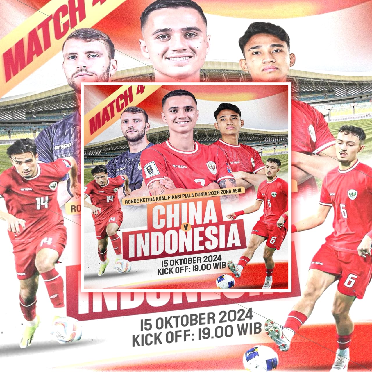 Kick-off Indonesia vs China, Ini Dia Link Live Streaming dan Jadwalnya!