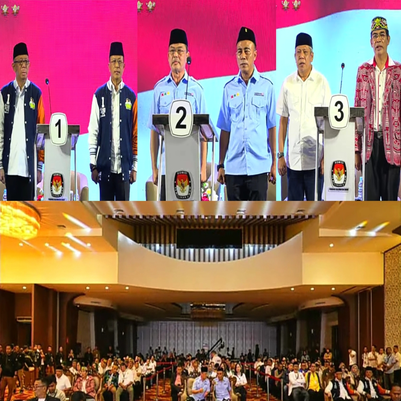 Debat Cagub-Cawagub Kalbar : 3 Pasangan Beradu Visi Misi untuk Masa Depan yang Lebih Baik