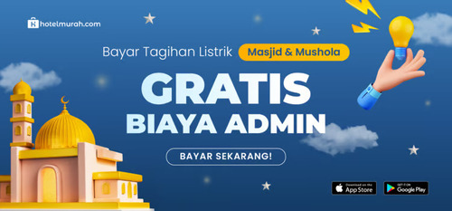 Hotelmurah.com Ringankan Tagihan Listrik Masjid dan Mushola dengan Gratiskan Biaya Admin