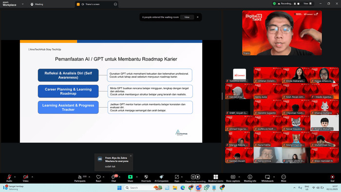 Digital Talks Telkom AI Connect dan JagoGPT: Mengoptimalkan Potensi Karier dengan AI
