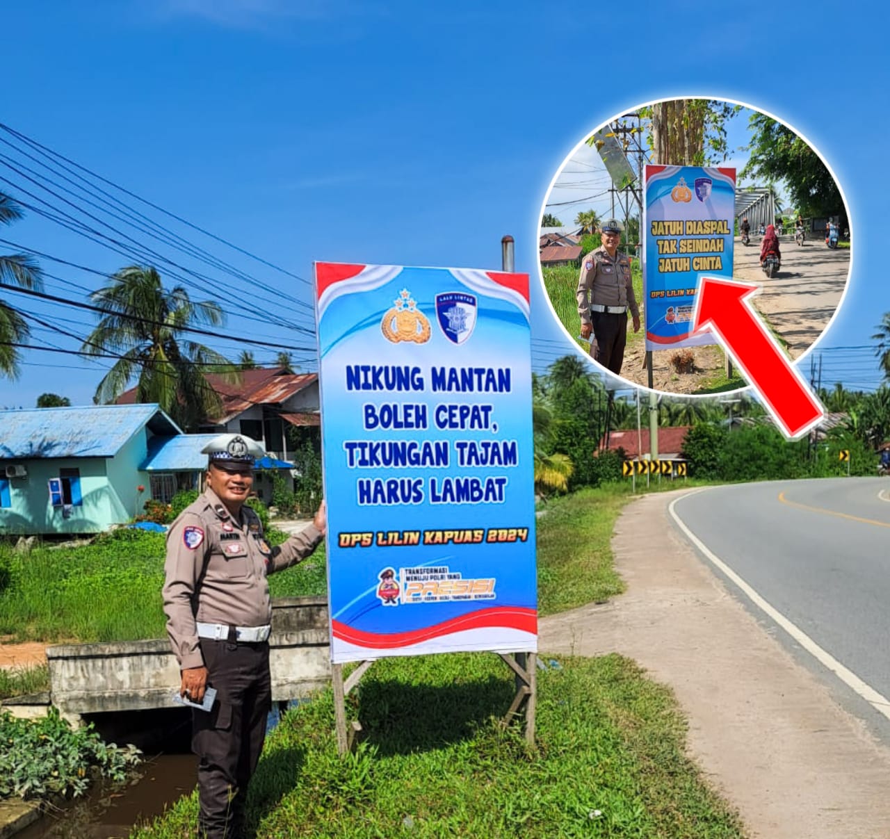 Jelang Nataru, Polisi Laksanakan Himbauan di Kabupaten Mempawah 