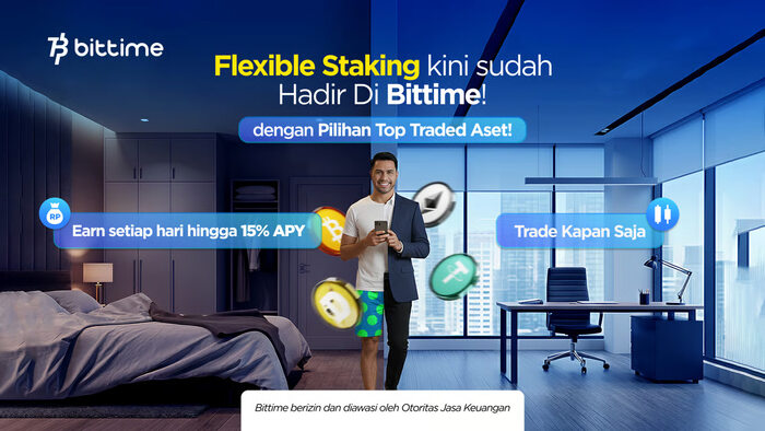 Bittime Resmi Luncurkan Fleksibel Staking dengan Top-Traded Assets, Hadirkan APY Tertinggi