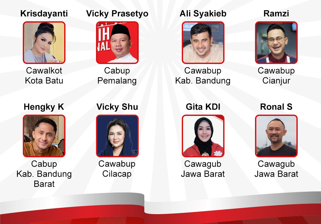 10 Artis Indonesia Maju Pilkada 2024 : Janji dan Harapan untuk Masyarakat