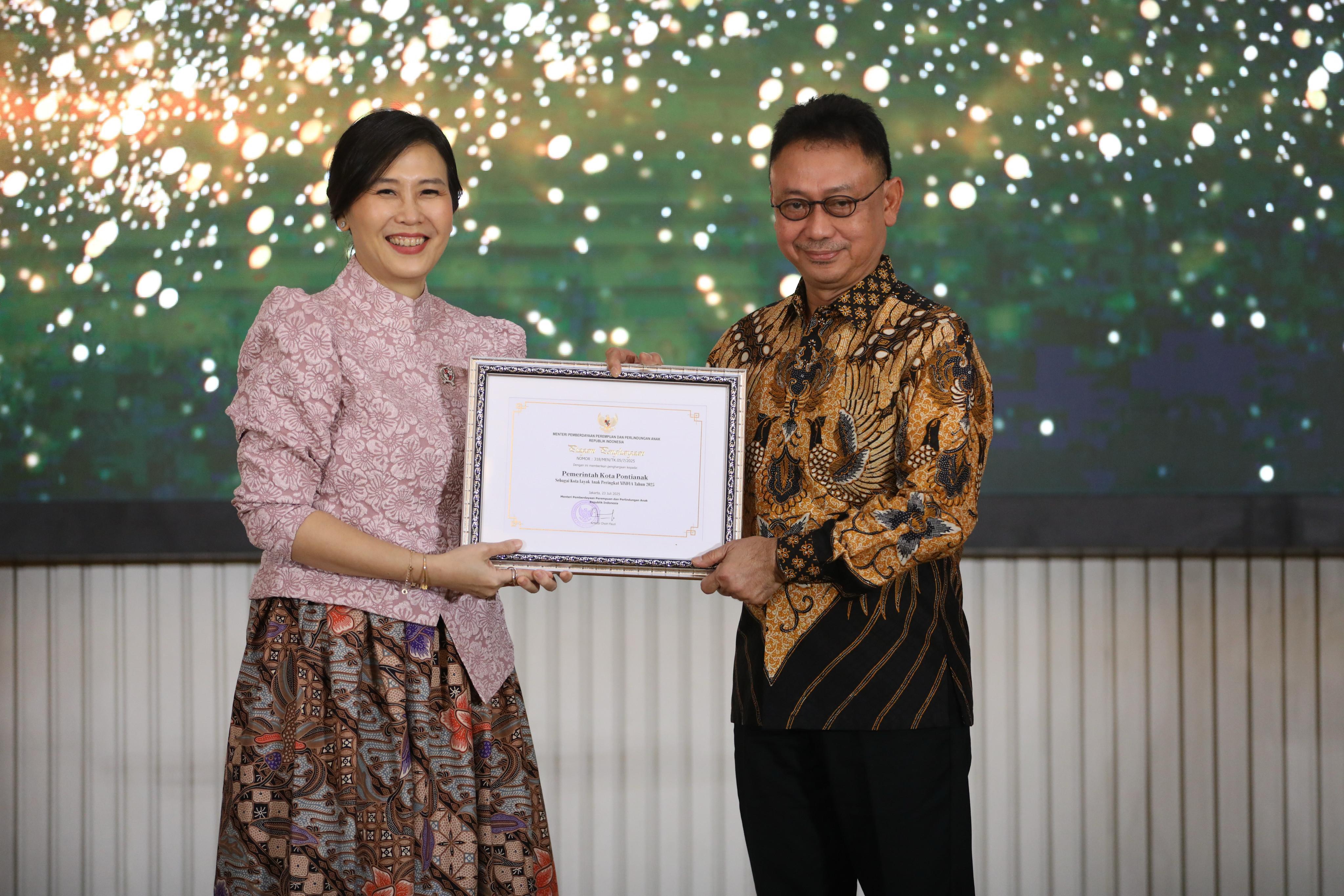 Pontianak Pertahankan Predikat Kota Layak Anak Kategori Nindya di 2025