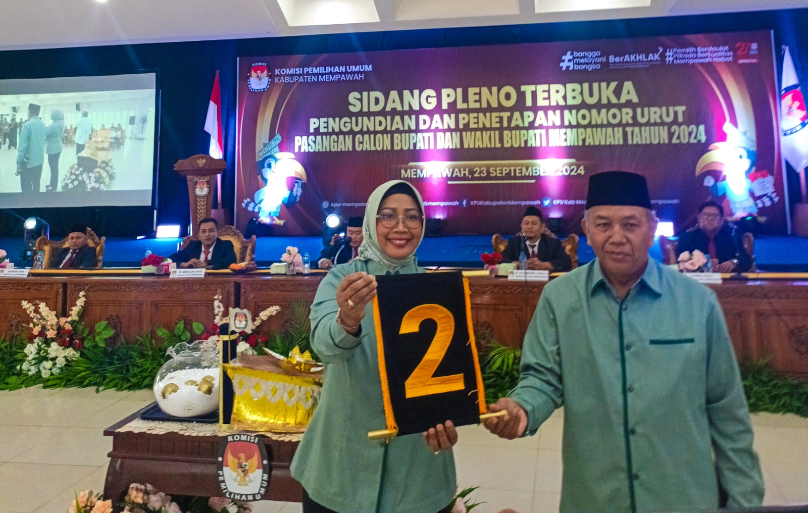 No Urut 2 di Pilkada Mempawah 2024, Paslon Erlina-Juli: Kode Menang Dua Periode 