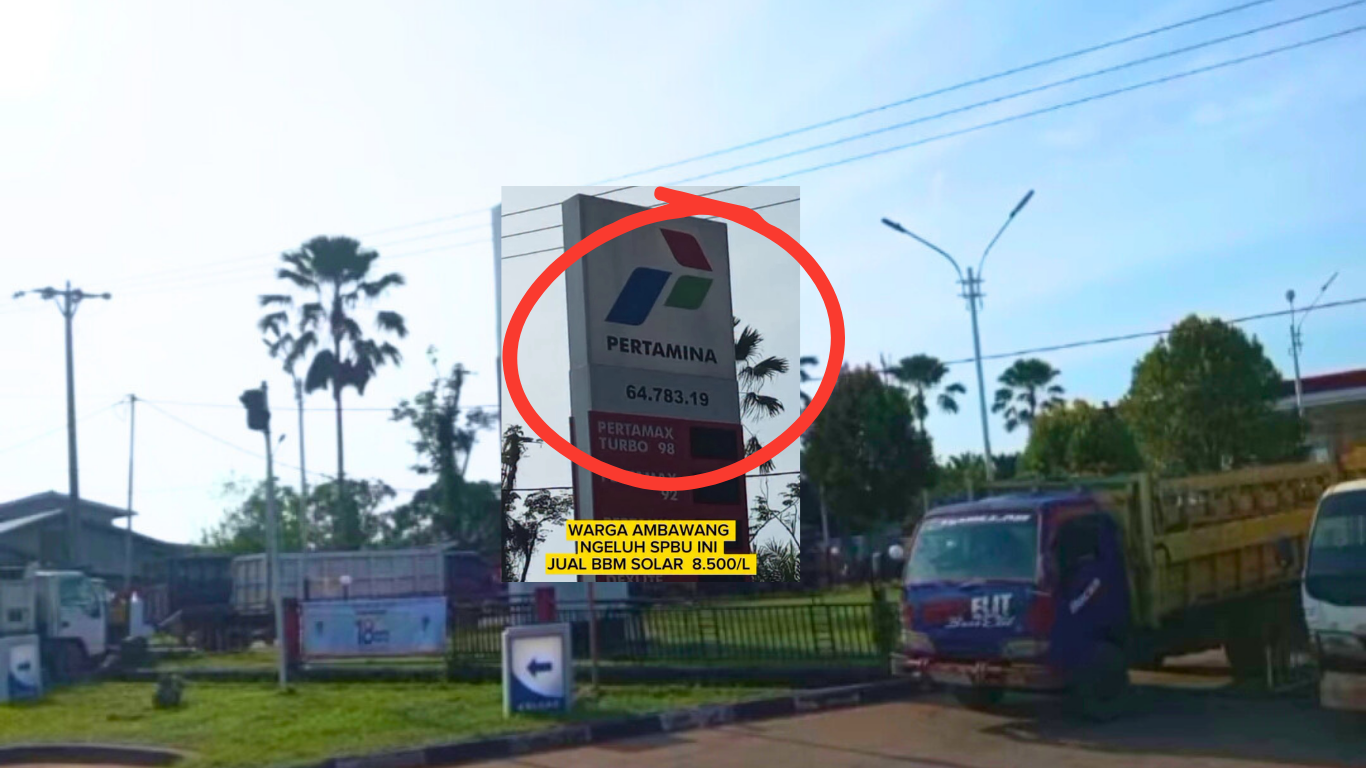 SPBU di Ambawang Diduga Jual Solar di Atas HET, Warga Protes Keras
