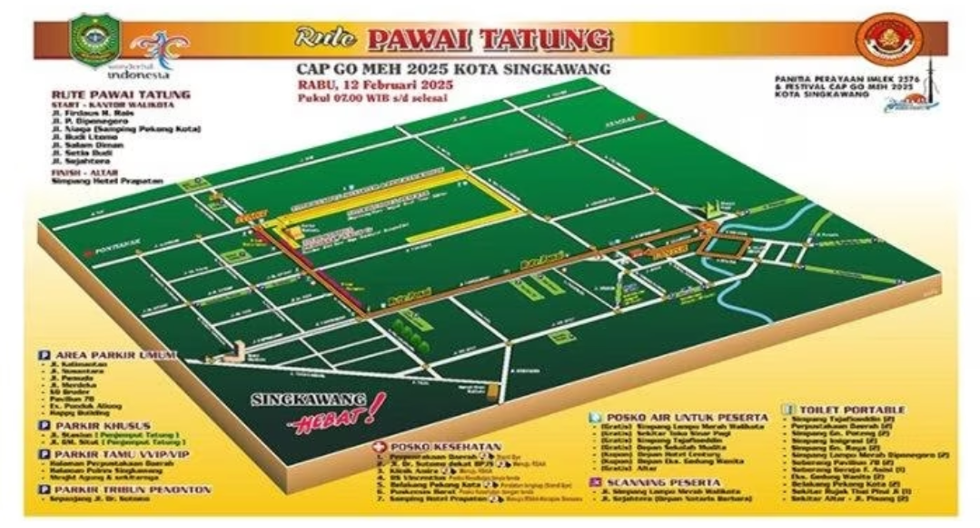 Pawai Tatung Cap Go Meh 2025 Singkawang Digelar 12 Februari, Berikut Rute, Persiapan, dan Fasilitasnya!