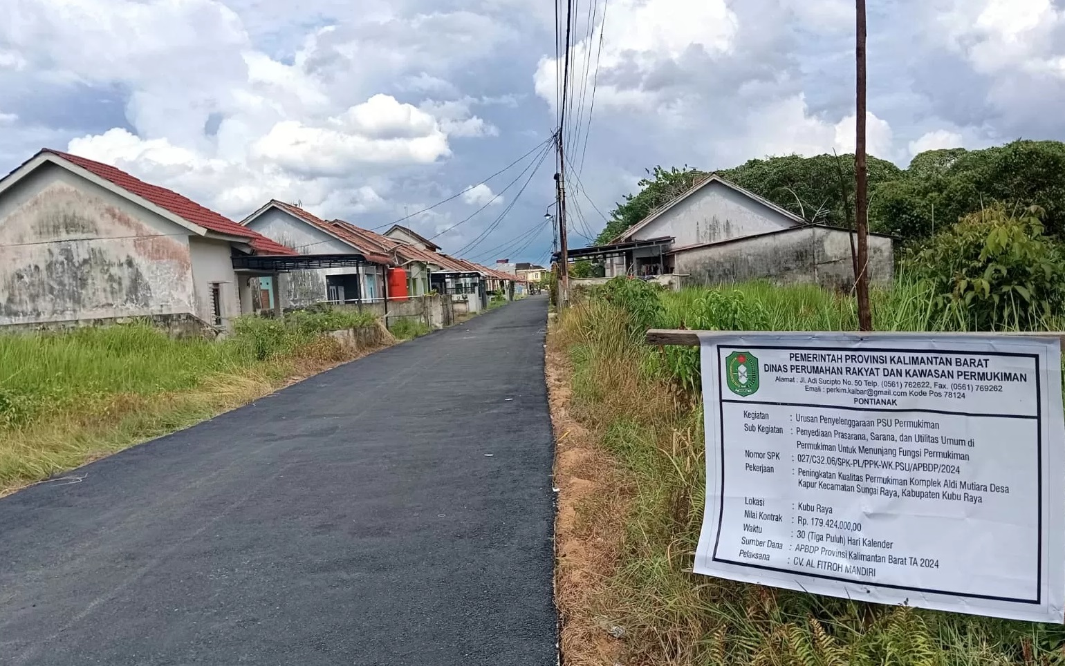 Proyek Pembangunan Jalan Aspal di Desa Kapur Dicurigai Proyek Siluman