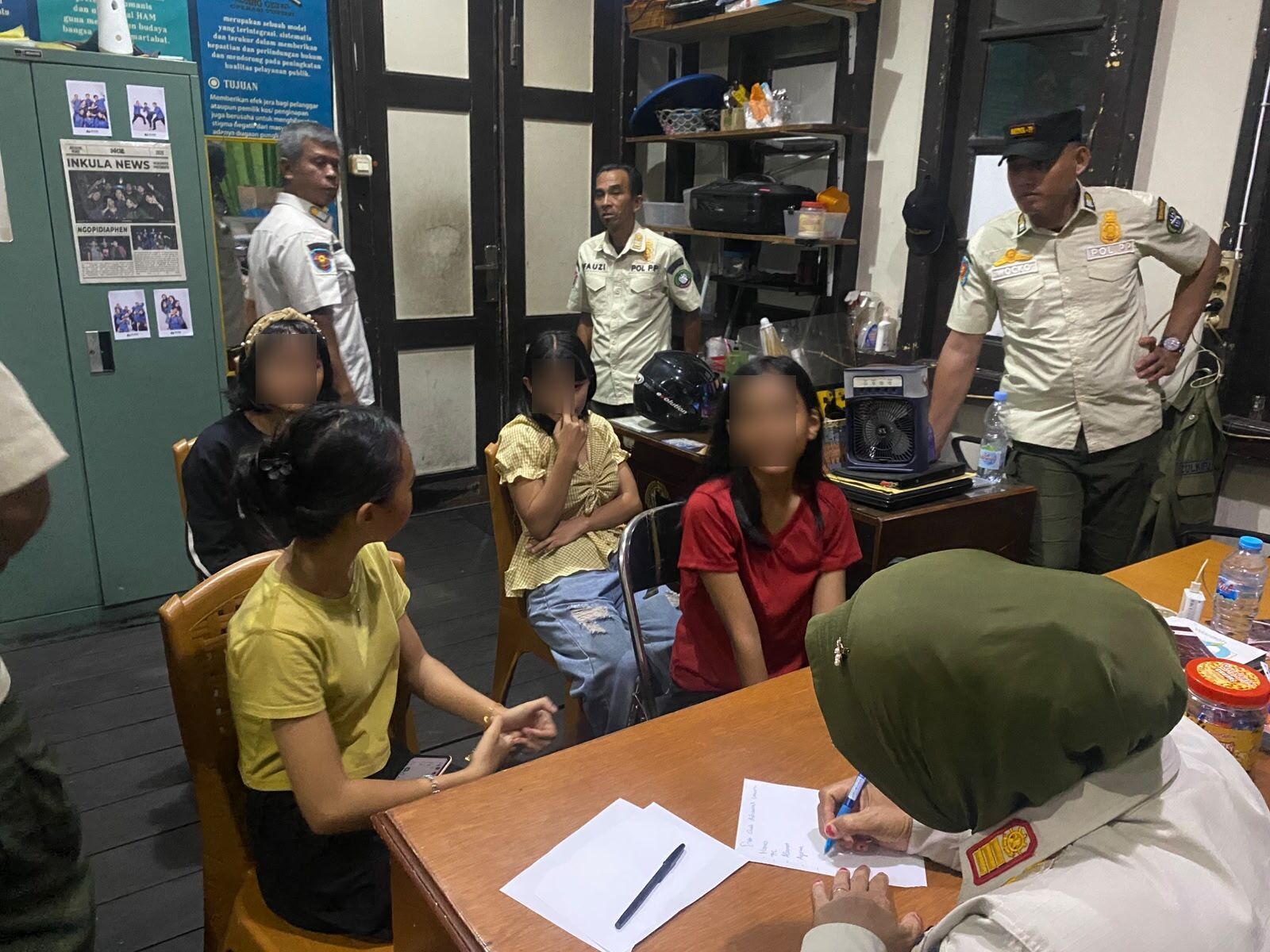 Satpol PP Pontianak Amankan 4 Anak Langgar Jam Malam