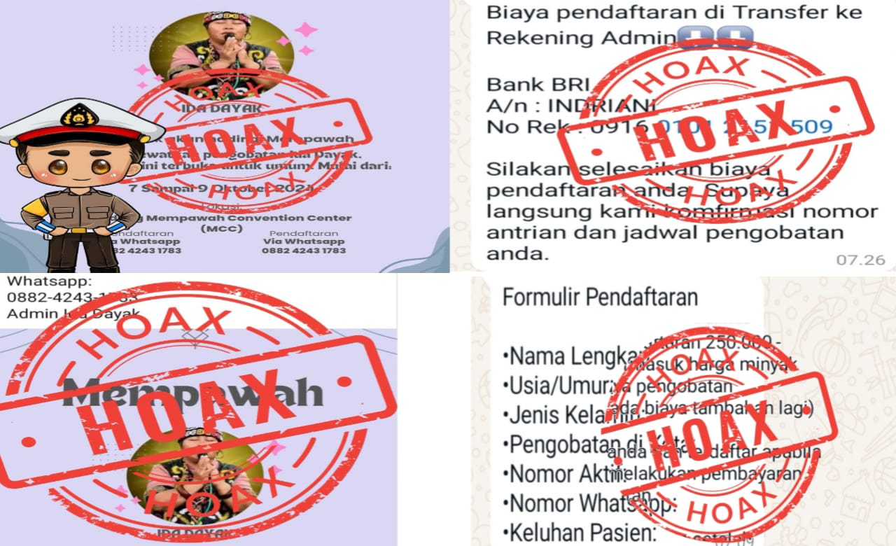 Hoax! Beredar Kabar Ida Dayak Hadir di Mempawah