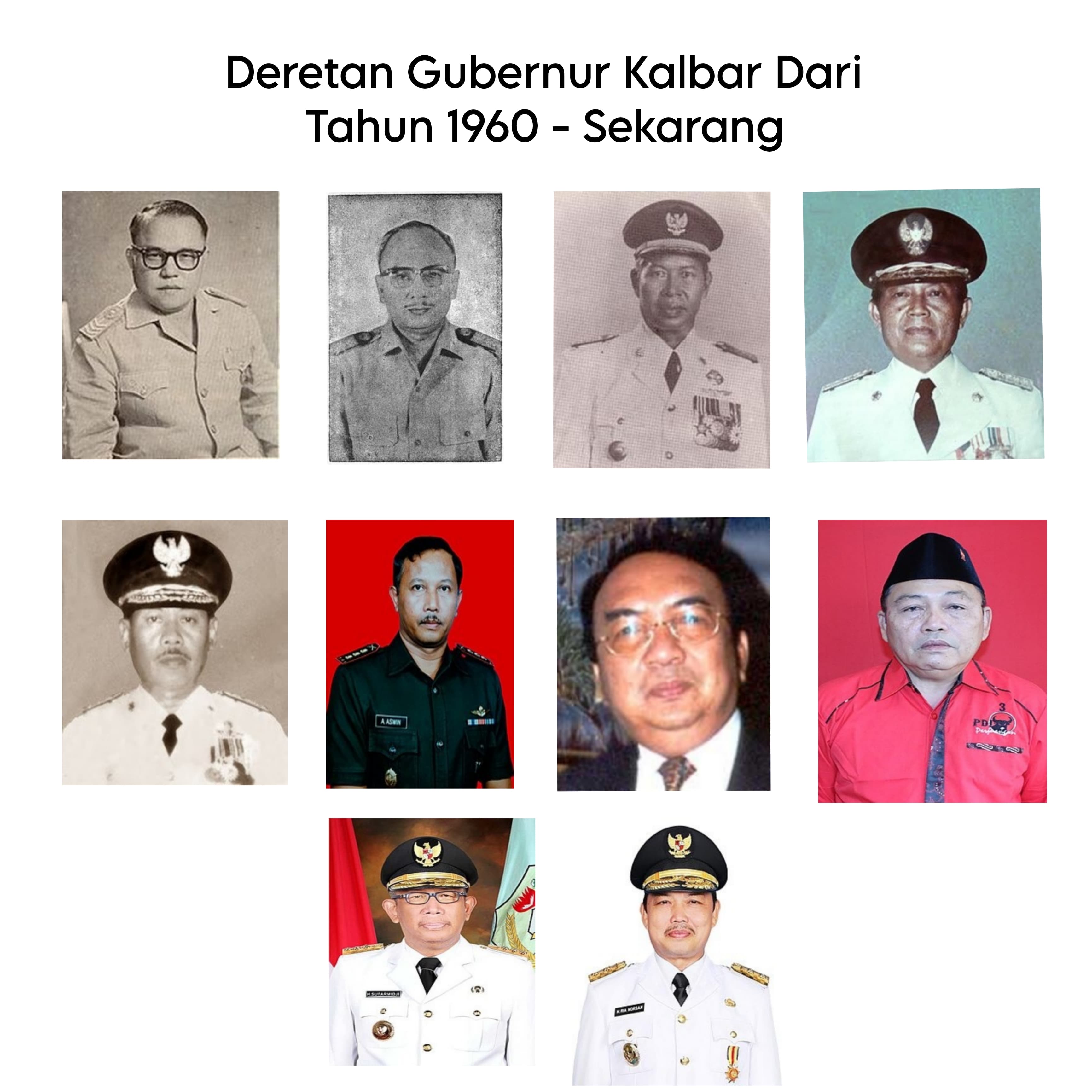 Warga Kalbar Harus Tahu! Berikut Deretan 10 Gubernur Kalimantan Barat dari 1960 Sampai Sekarang