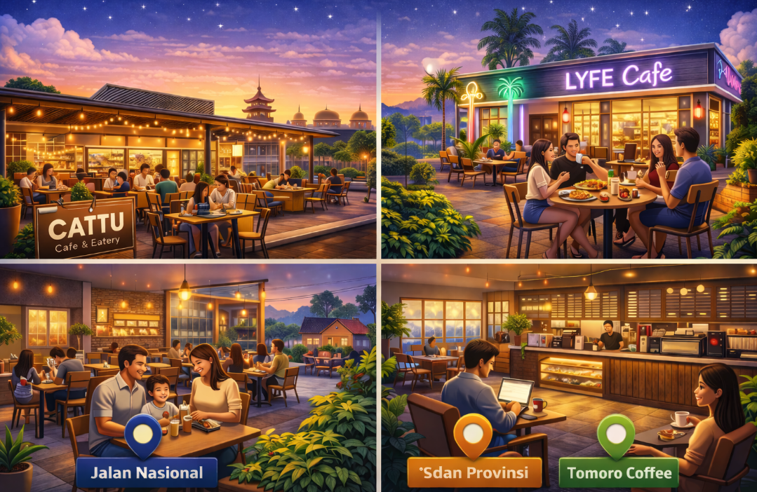 Rekomendasi Cafe Baru di Singkawang, Dari Konsep Modern hingga Ramah Keluarga