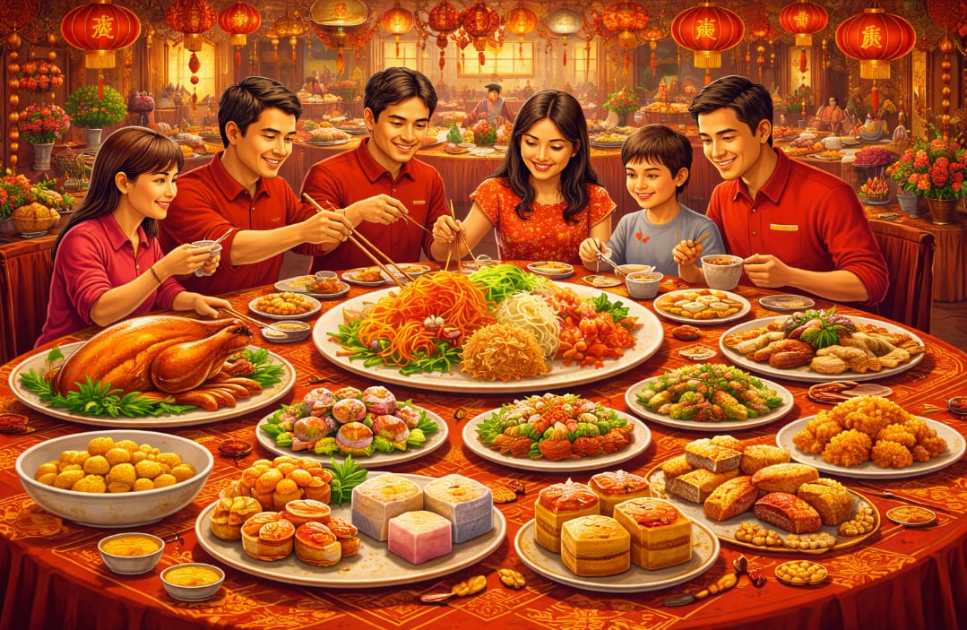 Dari Kue Keranjang hingga Yee Sang, Inilah Kuliner Wajib Imlek di Kalbar