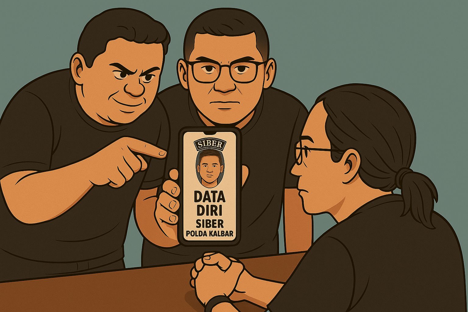 Diduga Pengancaman Jurnalis Menggunakan Data Pribadi Berlogo Siber Polda, Bocor?