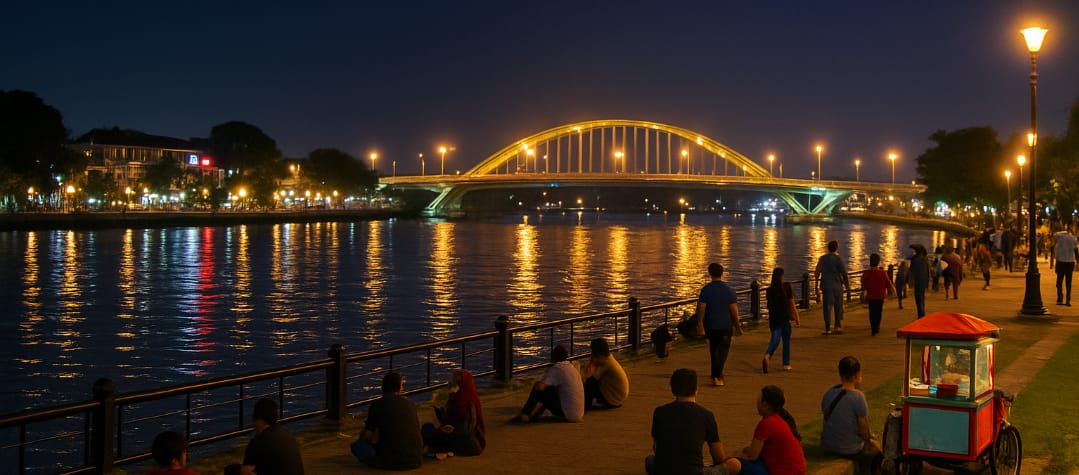 Wisata Malam Kota Pontianak: Menikmati Pesona Sungai Kapuas dan Kuliner Hidup 24 Jam