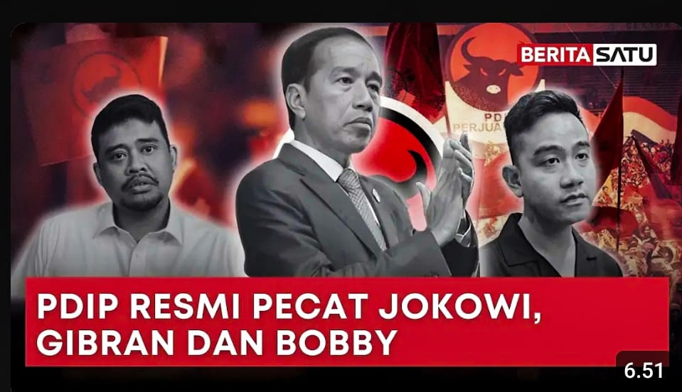 Instruksi Tegas Megawati, PDIP Resmi Pecat Jokowi, Gibran, dan Bobby