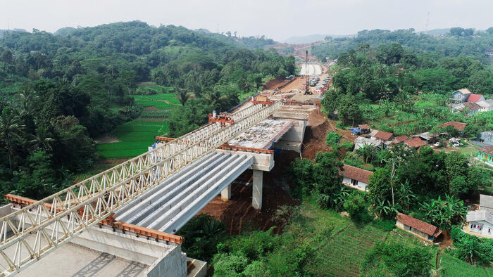 Proyek Jalan Tol Bocimi Seksi 3A dan 3B Terus Berprogres, WSBP Jaga Kelancaran Suplai