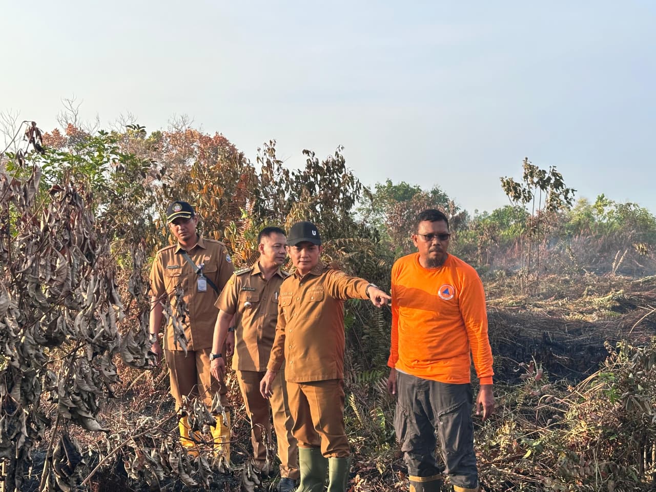 Bahasan Tinjau Lokasi Karhutla Pontianak, Pastikan Api Telah Padam 