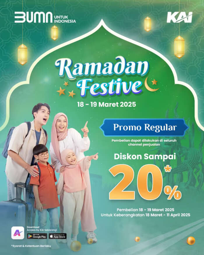 3 Hari Lagi! Jangan Lewatkan KAI Promo Spesial Ramadan Festive: Diskon hingga 20% dan Flash Sale Tiket Murah