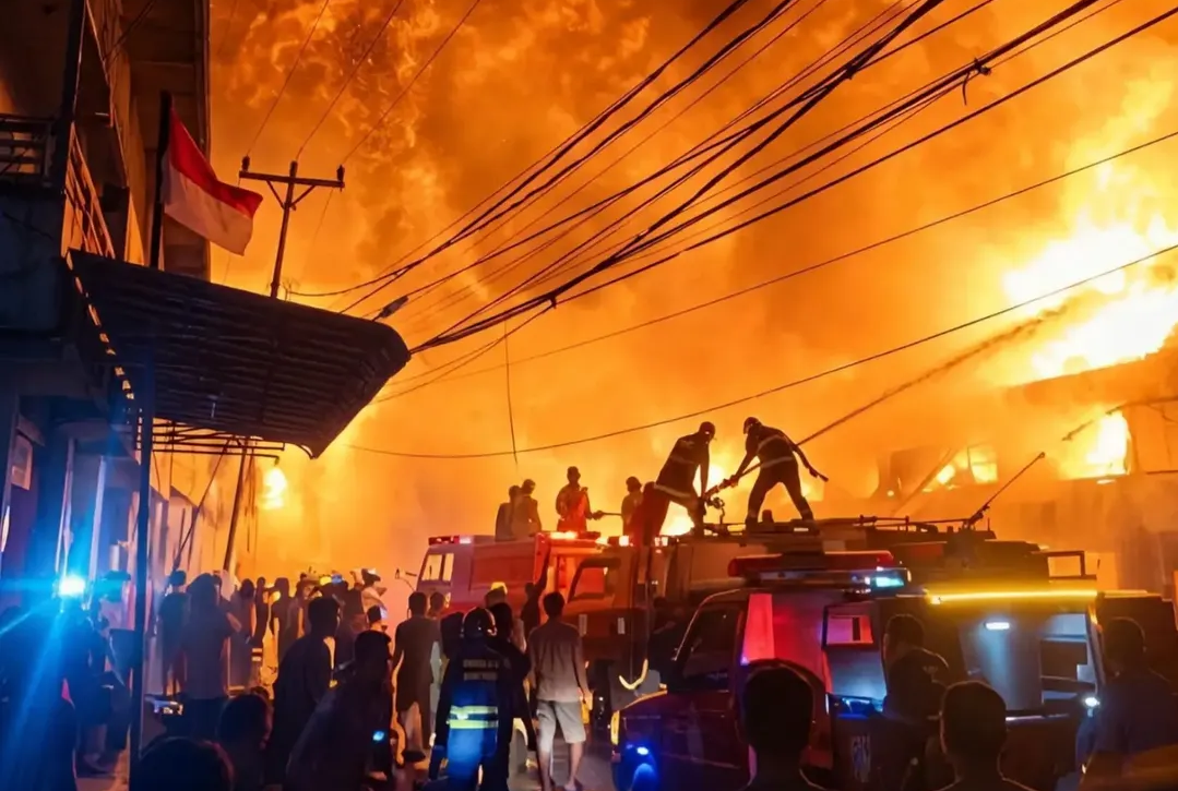 Fakta dan Penyebab Kebakaran Hebat di Pasar Sungai Duri Bengkayang